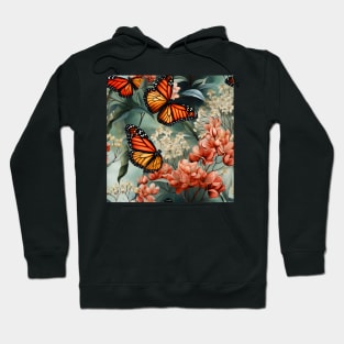 Monarch Butterflies Watercolor 19 Hoodie